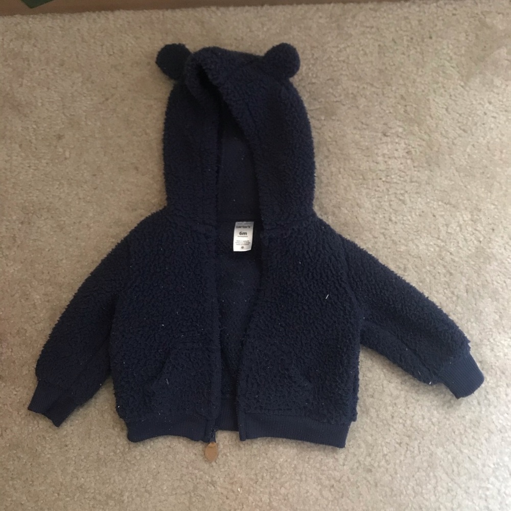 Navy blue Fuzzy sweater